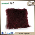 Wholesale Mongolian Sheepskin Cushion Cover Grey